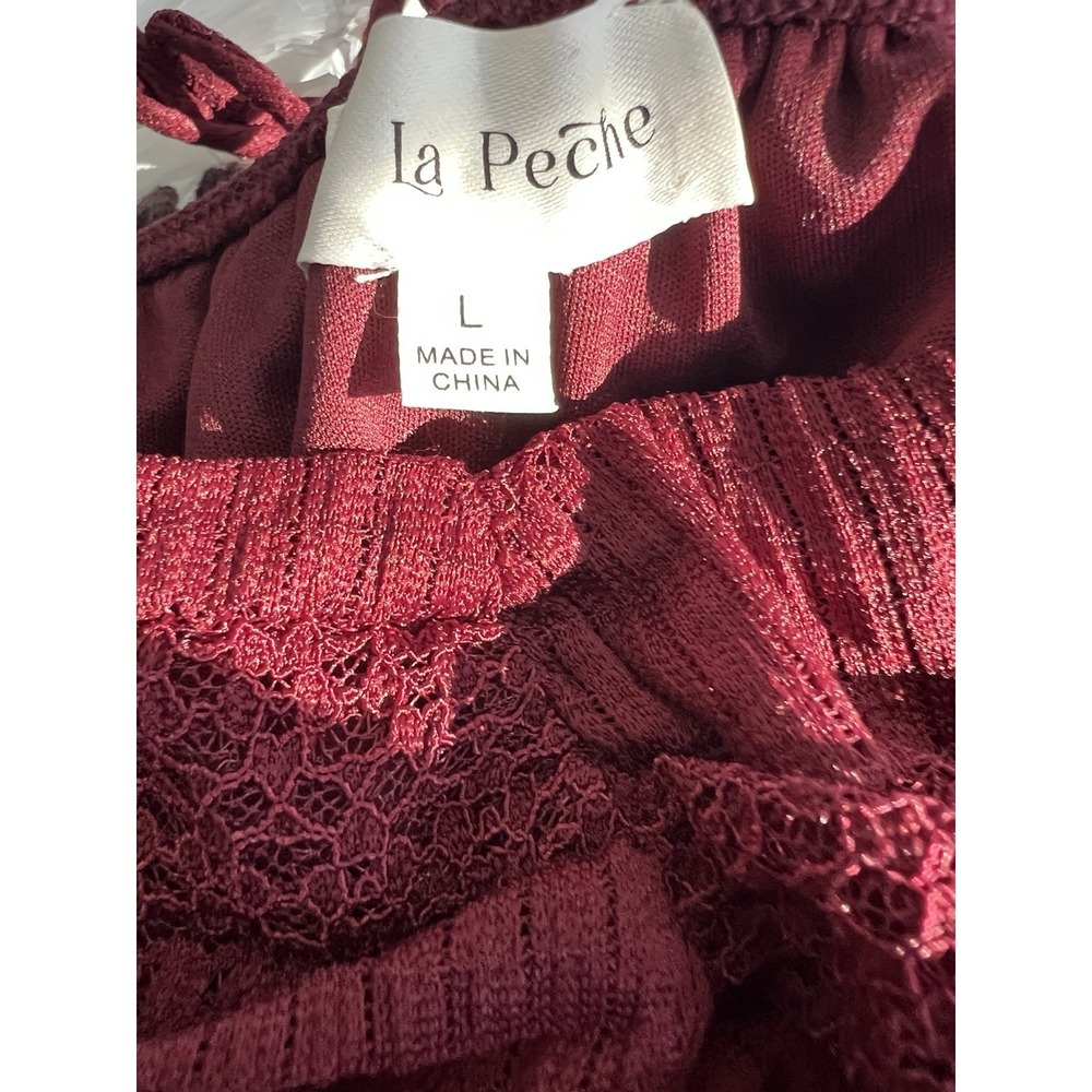 La Peche Lace Top Babydoll Fairy Romantic‎ Victorian Coquette Dainty Y2K Large - Picture 6 of 11
